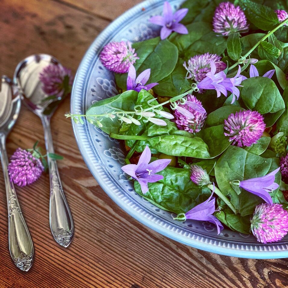 spislige blomster 