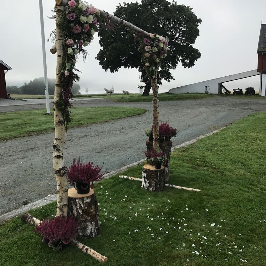alter blomster dåp ute