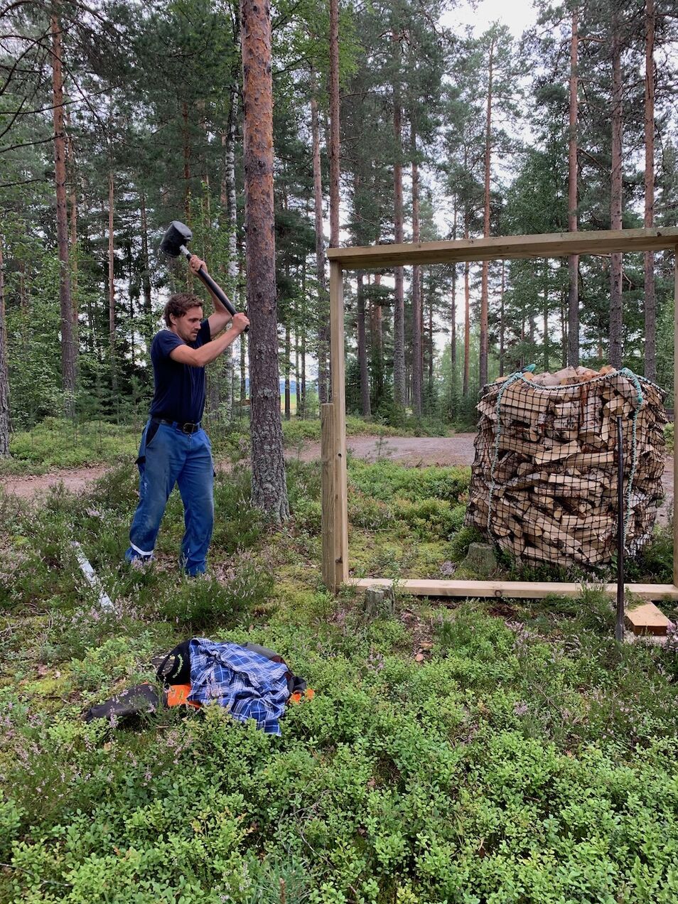bygge lavvo yogashala natur retreat NORD