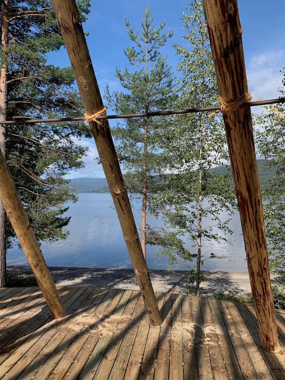 bygge lavvo yogashala natur retreat NORD