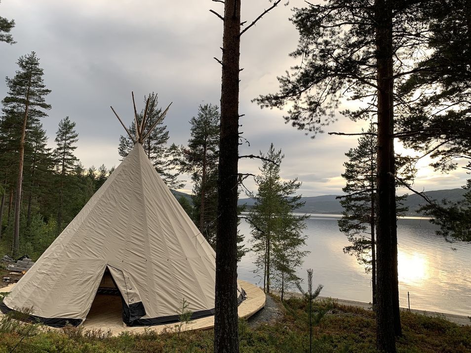 bygge lavvo yogashala natur retreat NORD